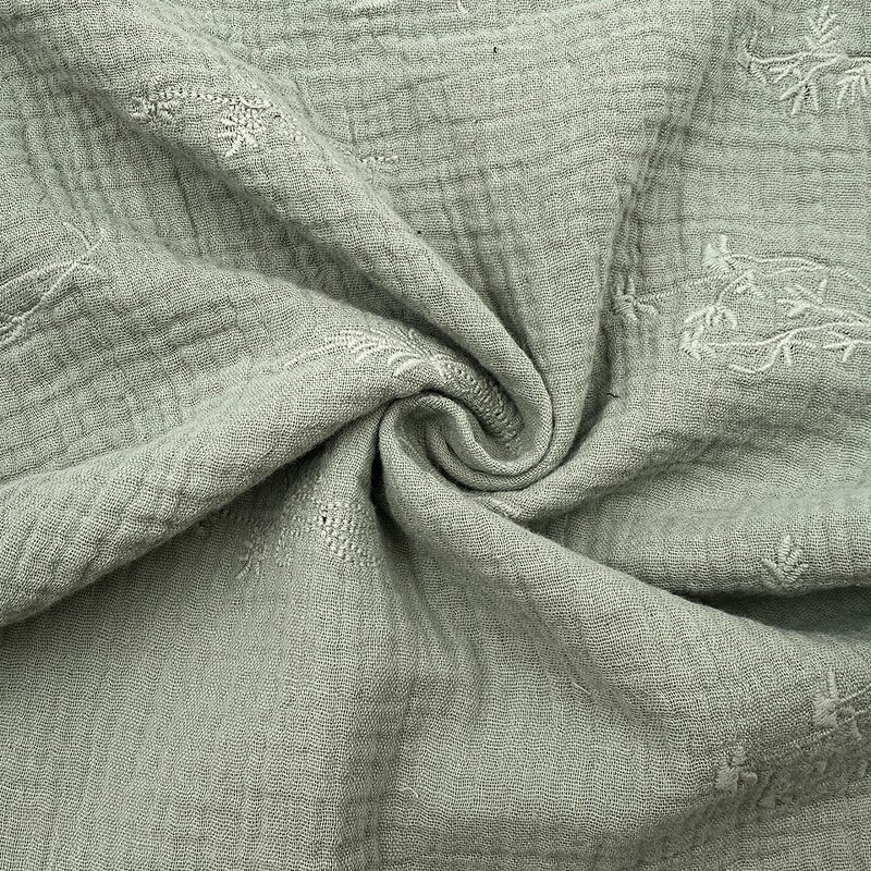 Muslin Fabric Manufacturer - Custom Crepe Gauze Double Layer Cotton Fabric