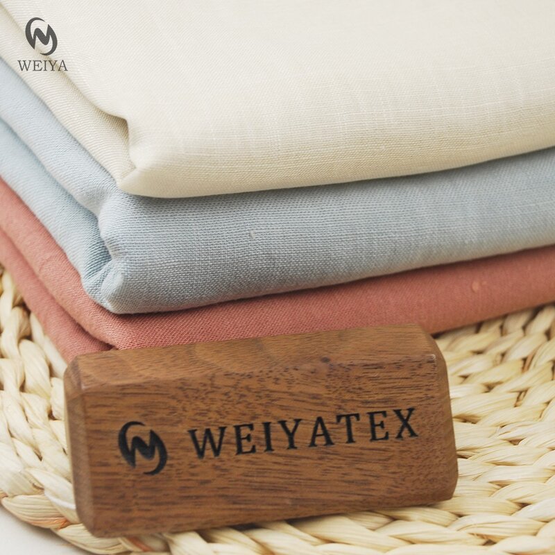 Linen Fabric Manufacturer - Low MOQ 150-220g Plain Dyed Lyocell Blend Fabric