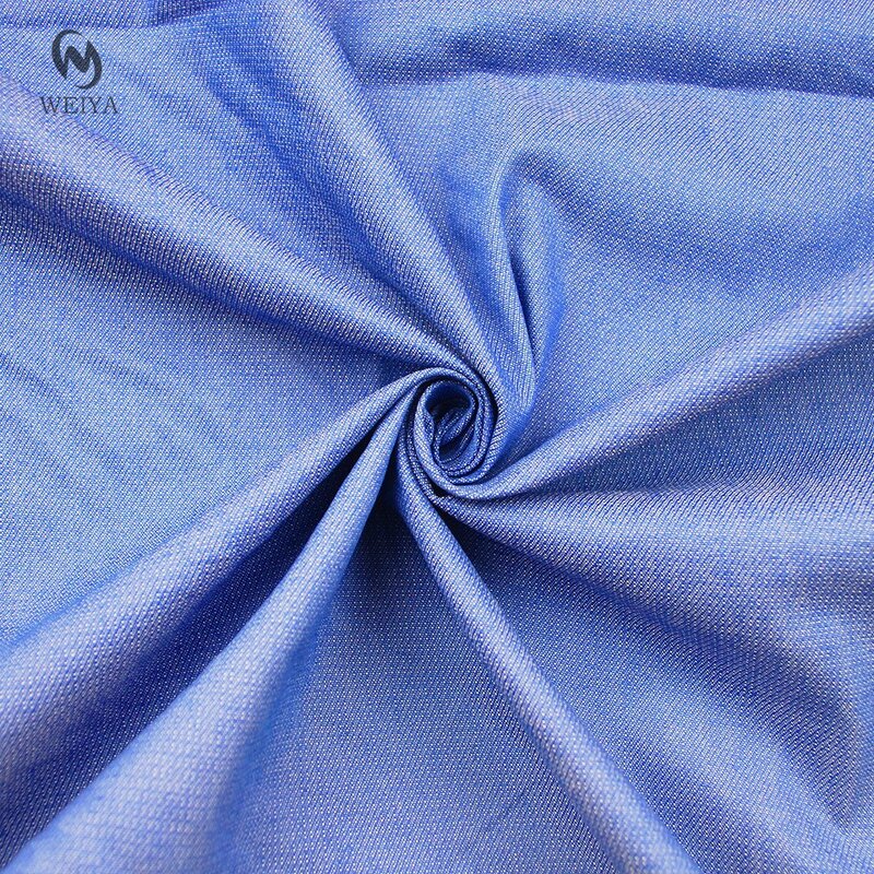 Twill Fabric Manufacturer - Two Tone Denim Style Poly Cotton Spandex Fabric
