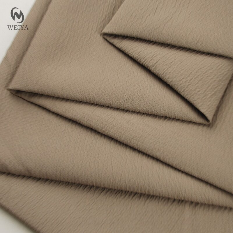 Crepe Fabric Manufacturer - Woven Cotton Touch Polyester Stripe Fabric