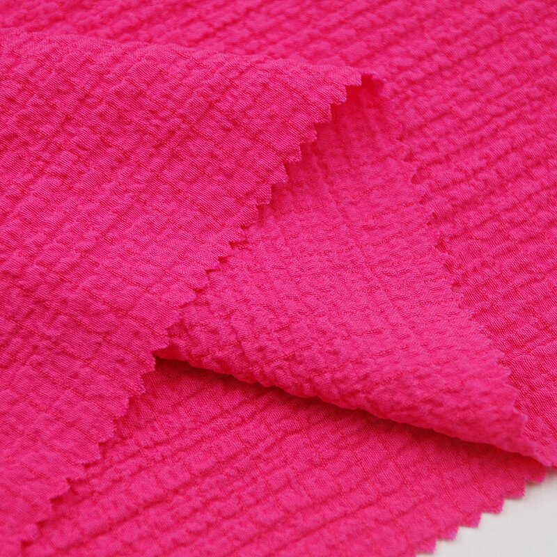 Seersucker Fabric Manufacturer - Poly Rayon Spandex Crinkle Textile Fabric