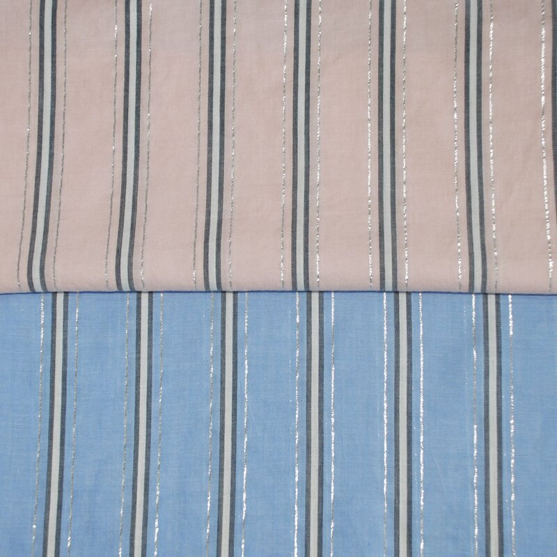 Lurex Fabric Manufacturer - Trendy Shiny Silver 100% Cotton Lurex Fabric