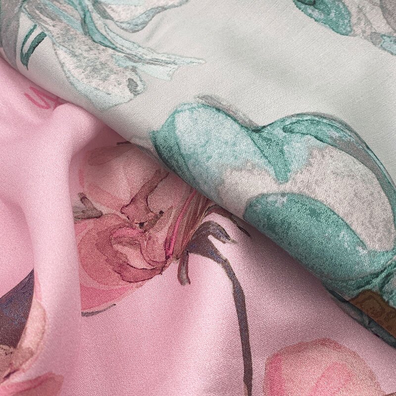 Rayon Fabric Manufacturer - China Woven Floral Brocade Satin Challis Fabric