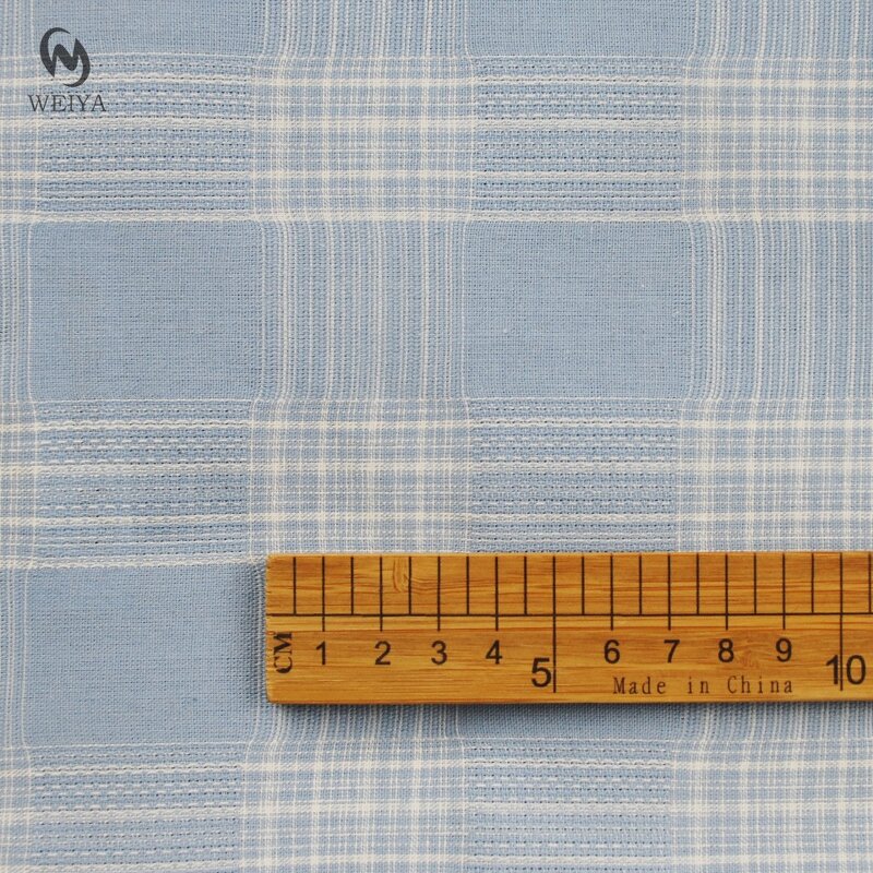 Checked Fabric Manufacturer - Wholesale TC Textured Dobby Check Shirting Fabric