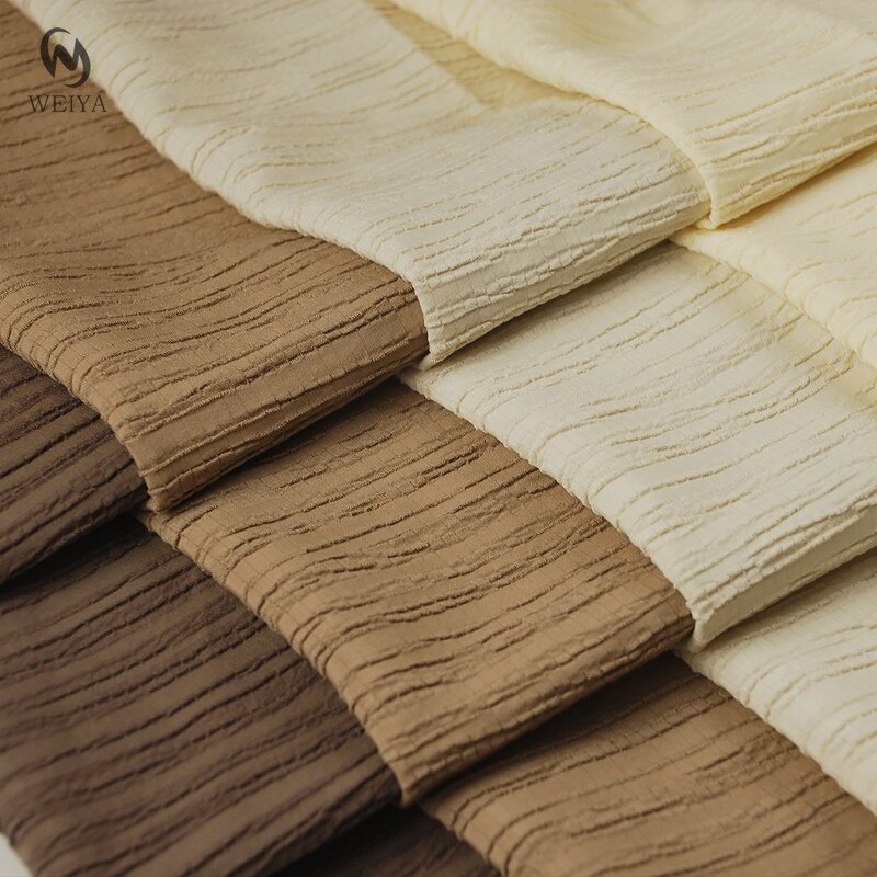 Wrinkled Fabric Manufacturer - Wholesale Poly Rayon Spandex Blended Fabric