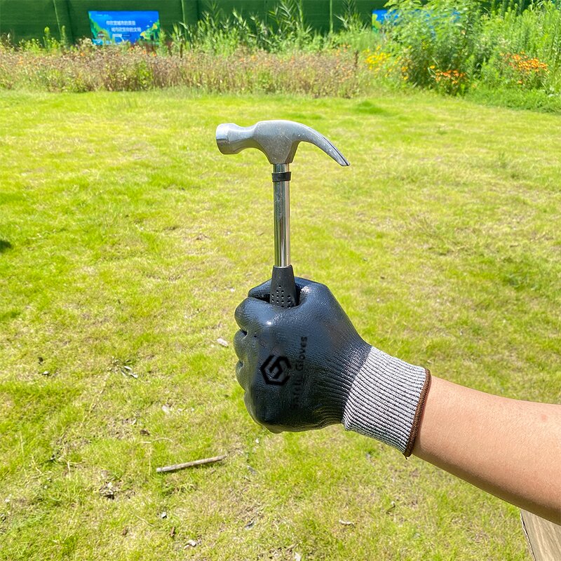 Safety Gloves Manufacturer - 10 Gauge Durable Nitrile Coated HPPE Gloves