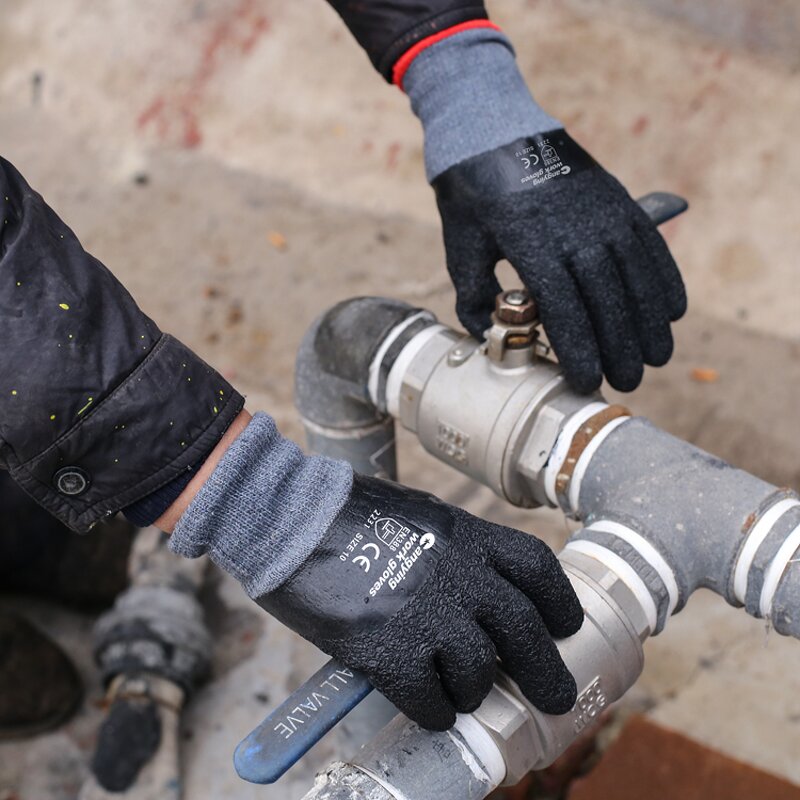 Thermal Gloves Manufacturer - Warehouse Premium Black Safety Gloves