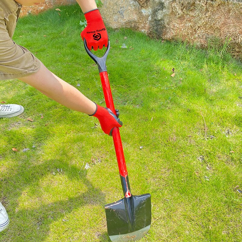 Work Gloves Manufacturer - Factory Printed Nitrile Grip Safety Gloves