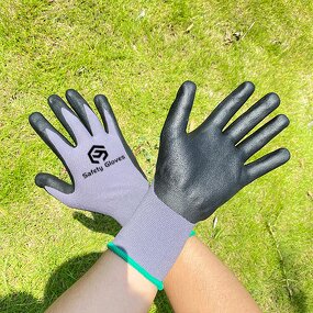 Work Gloves Manufacturer - OEM Custom 15g Nylon Nitrile Foam Gloves