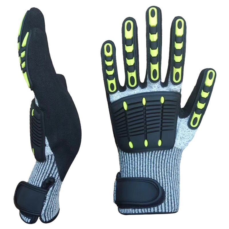 Work Gloves Manufacturer - 5-Level Nitrile Frosted TPR Safety Gloves