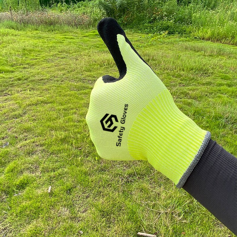 Safety Gloves Manufacturer - 13 Gauge Spandex Nitrile Foam Work Glove