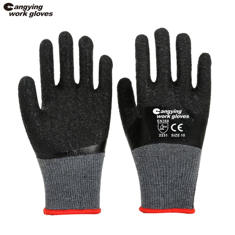 Thermal Gloves Manufacturer - Warehouse Premium Black Safety Gloves