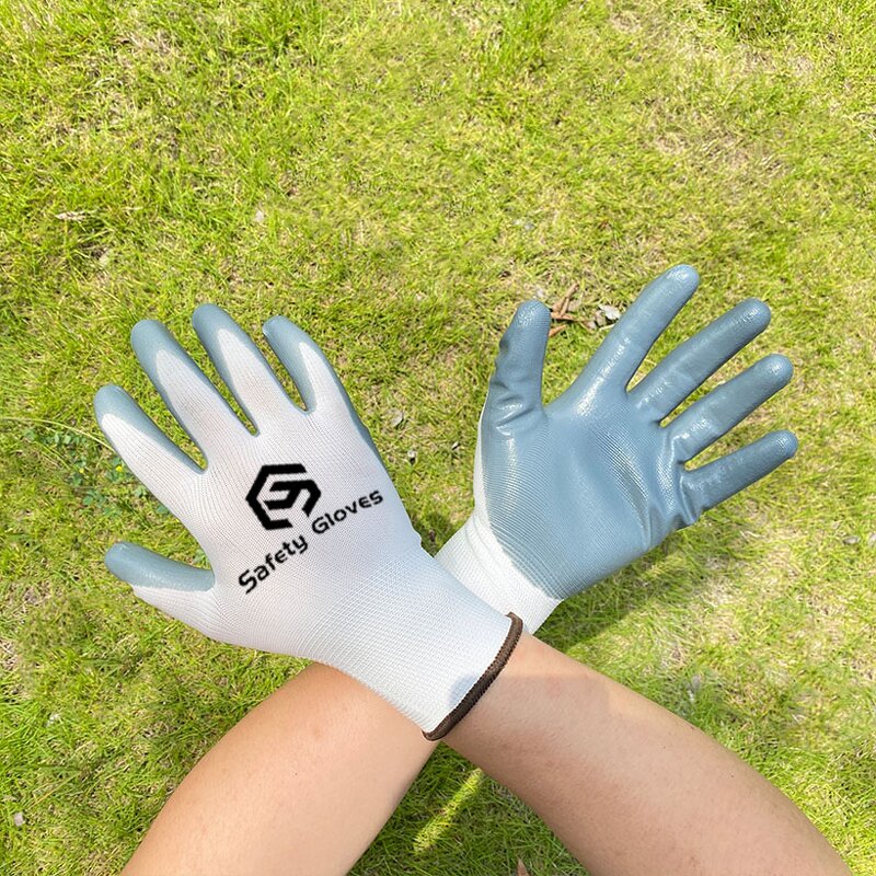 Nitrile Gloves Manufacturer - Custom Knitted Nitrile Industrial Garden Gloves