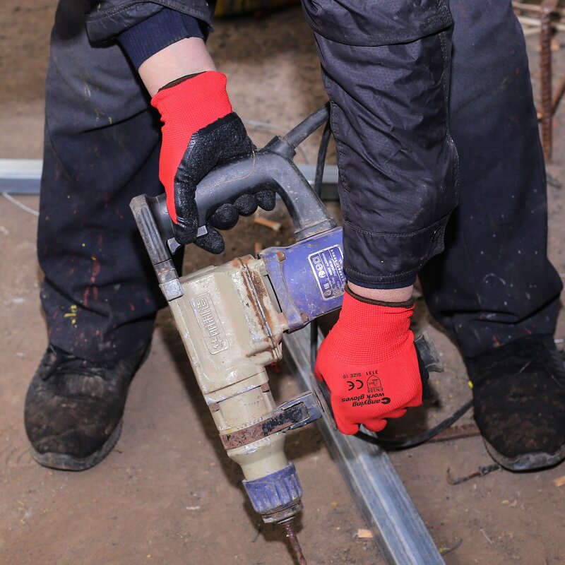 Latex Gloves Manufacturer - Men's Construction Industrial Safety Gloves