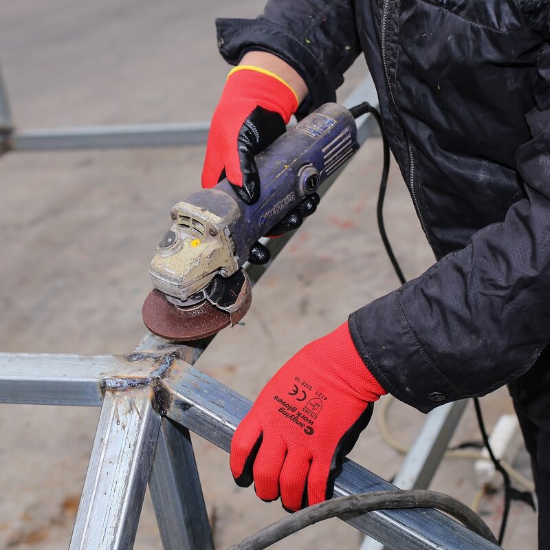 Latex Gloves Manufacturer - Men's Safety En388 Latex Coated Work Gloves