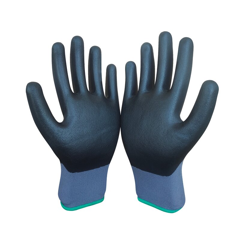 Work Gloves Manufacturer - Custom Nitrile Hand Grip Protection Gloves
