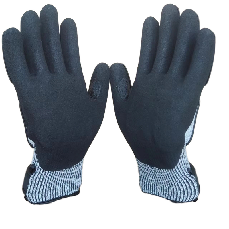 Work Gloves Manufacturer - 5-Level Nitrile Frosted TPR Safety Gloves