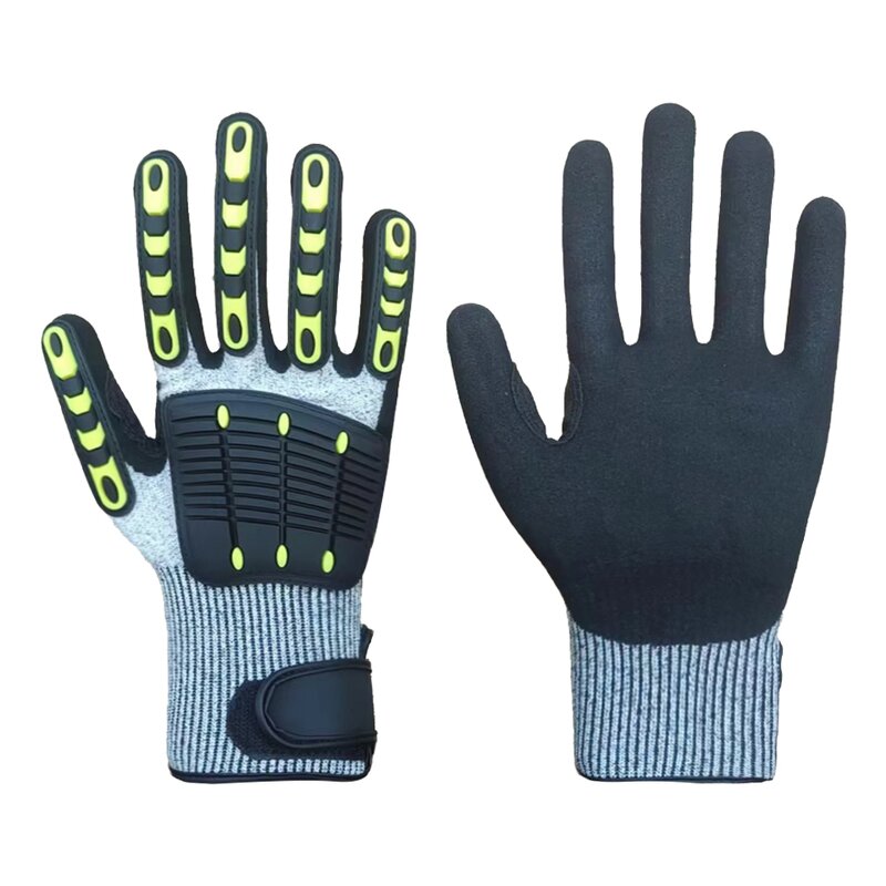 Work Gloves Manufacturer - 5-Level Nitrile Frosted TPR Safety Gloves