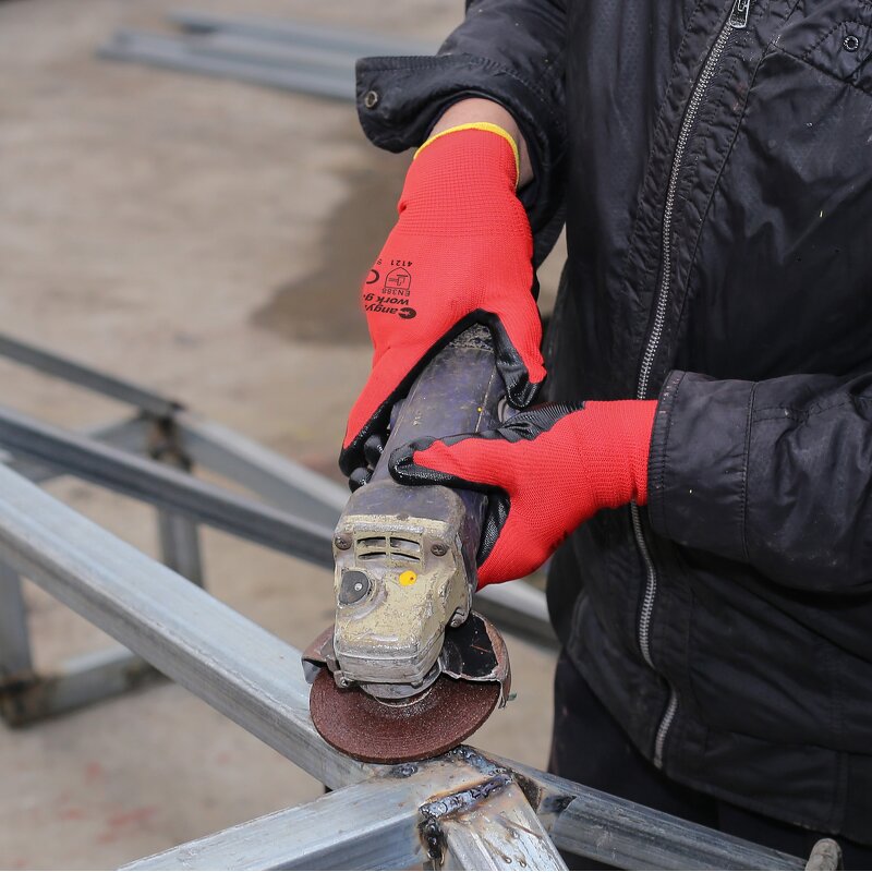 Work Gloves Manufacturer - 13 Gauge Polyester Nitrile Coated Work Gloves