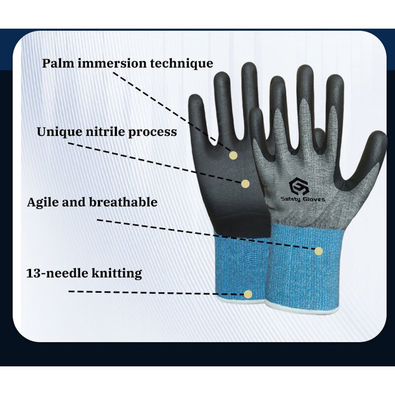 Safety Gloves Manufacturer - Hand Protection En388 Level 5 Cut Resistant