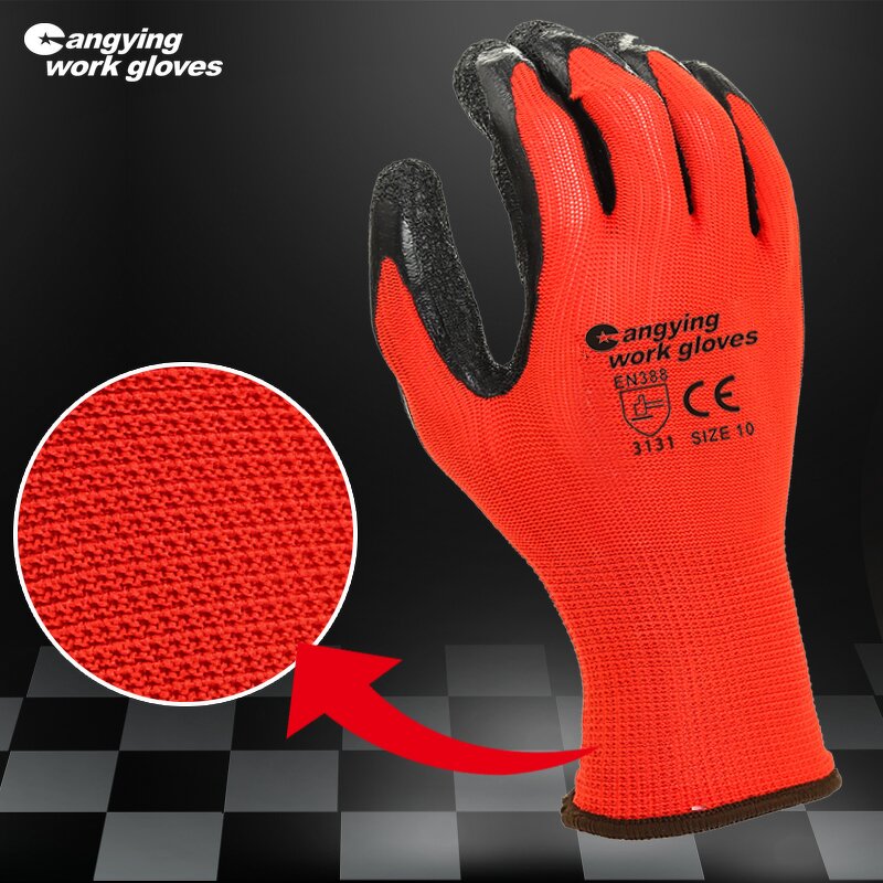 Work Gloves Manufacturer - Factory Thin Latex Wear-Resistant Wrinkle Gloves