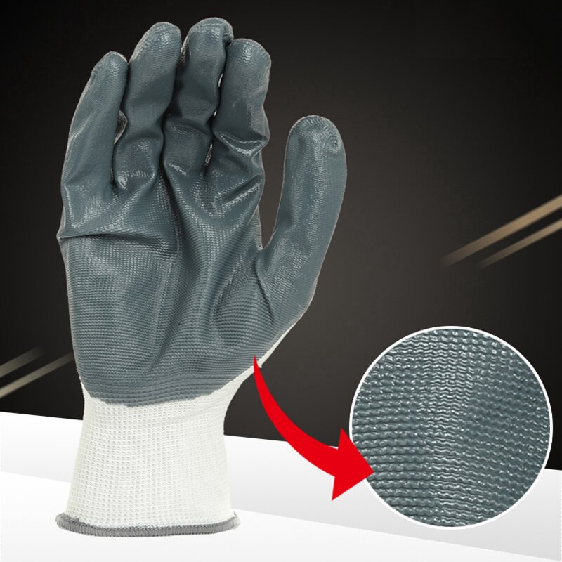 Nitrile Gloves Manufacturer - Custom Knitted Nitrile Industrial Garden Gloves