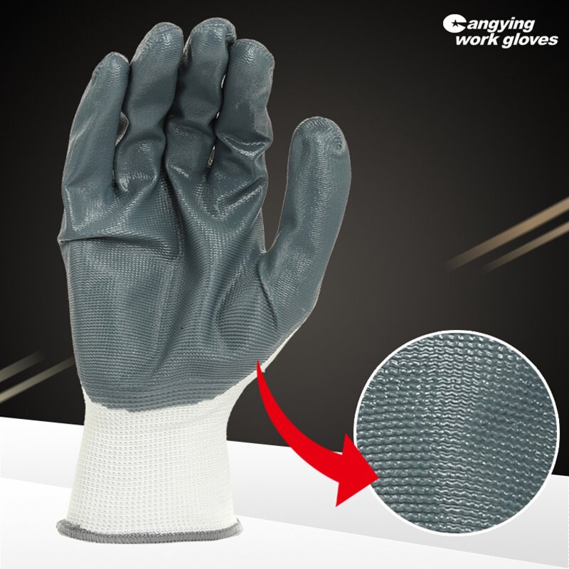 Nitrile Gloves Manufacturer - Custom Dip Nitrile Industrial Safety Gloves