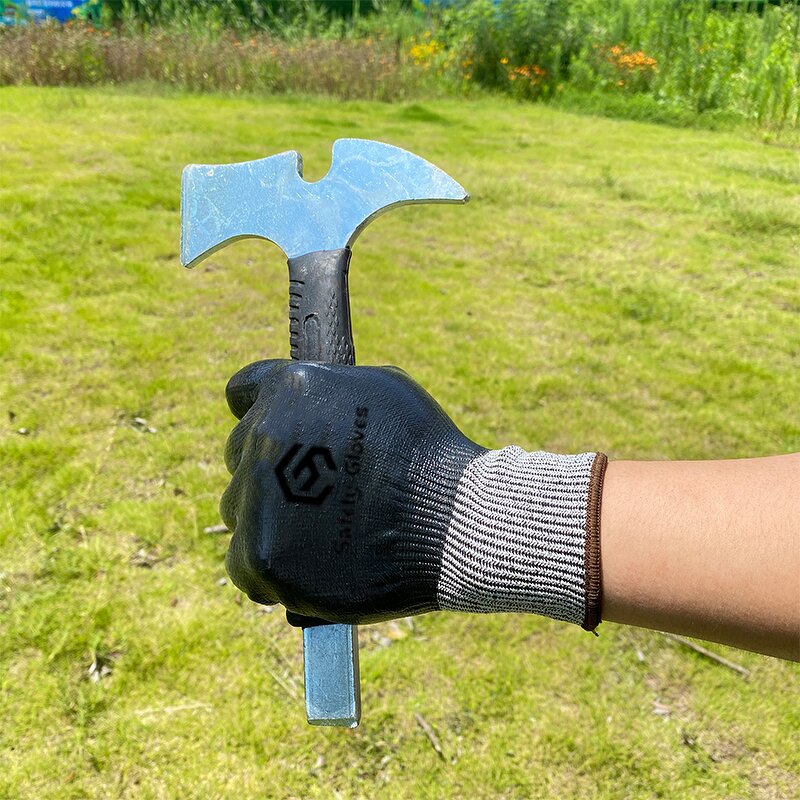 Safety Gloves Manufacturer - 10 Gauge Durable Nitrile Coated HPPE Gloves