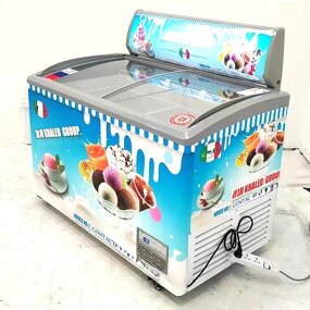 Chest Freezer Manufacturer - Black Glass Top Mini Commercial Display Freezer