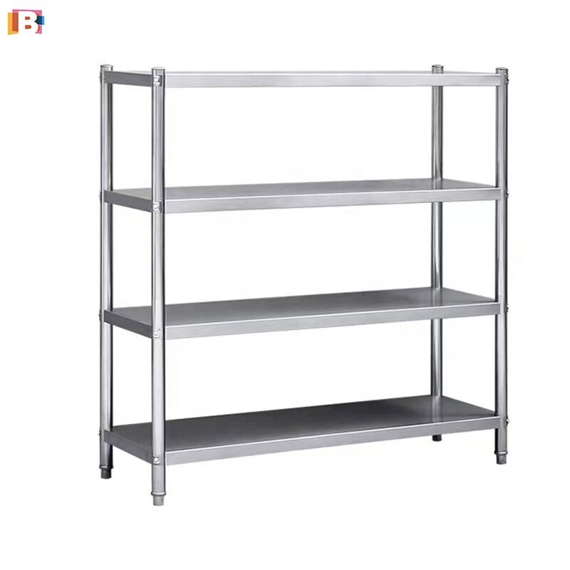 Stainless Steel Shelf Manufacturer - Four Layer Commercial Kitchen Shelving
