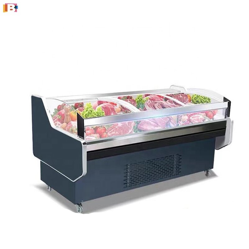 Meat Display Chiller Manufacturer - Supermarket Open Fresh Meat Display Case