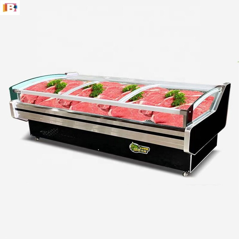 Meat Display Chiller Manufacturer - Supermarket Open Fresh Meat Display Case