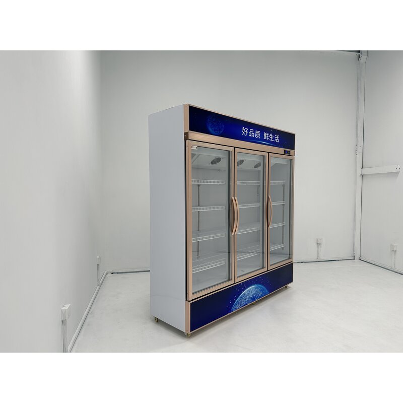 Display Cooler Manufacturer - Supermarket Vegetable Cooler with Wheels