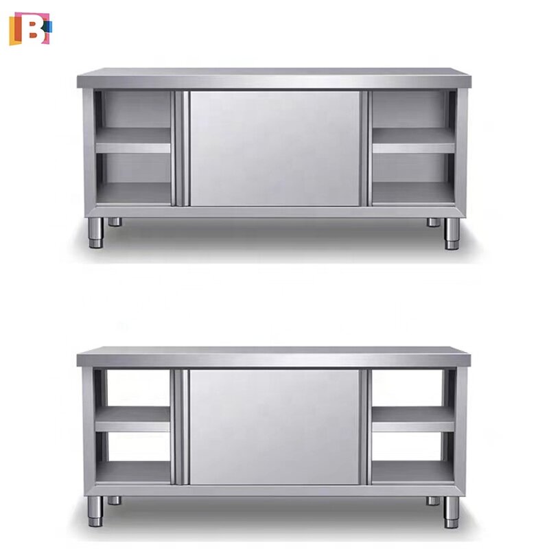 Kitchen Cabinet Manufacturer - Modular Sliding Door Stainless Steel Locker