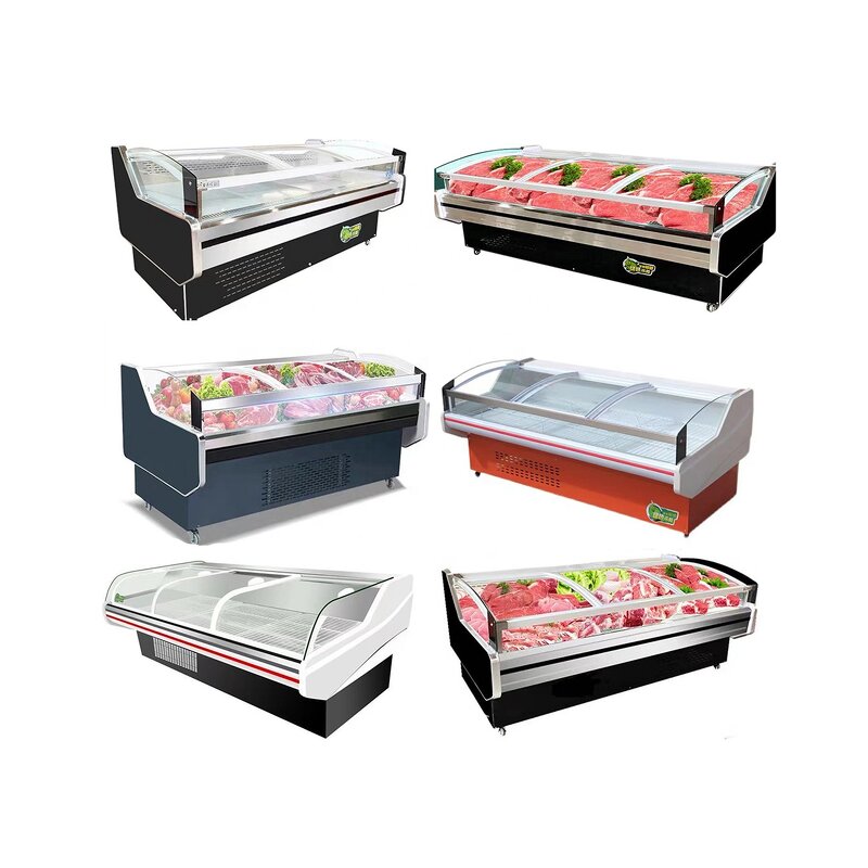 Meat Display Chiller Manufacturer - Supermarket Open Fresh Meat Display Case