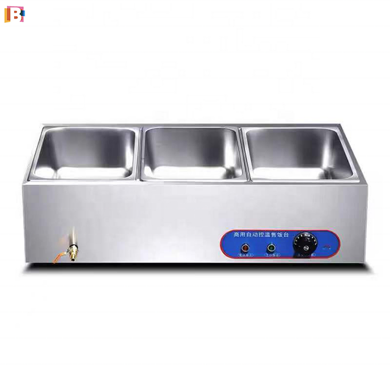 Food Warmer Manufacturer - Stainless Steel 3 Pan Electric Bain Marie