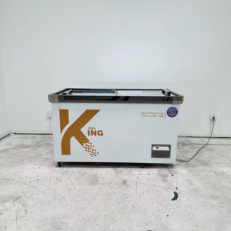 Display Freezer Manufacturer - Supermarket Deep Top Glass Freezer