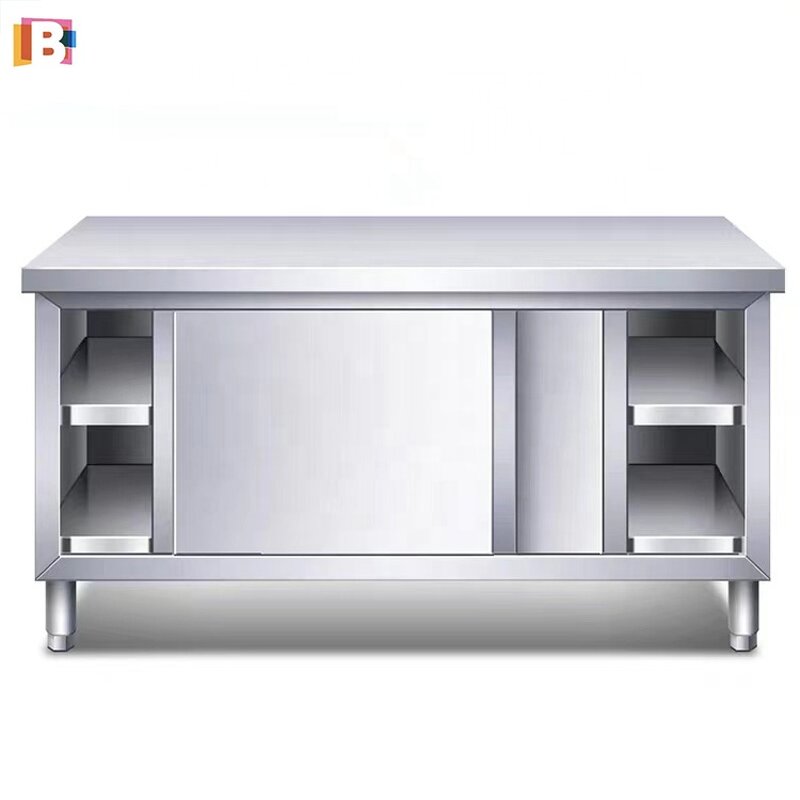Stainless Steel Workbench Manufacturer - Commercial Kitchen Prep Table Cabinet