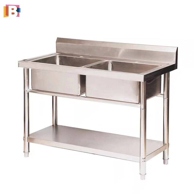 Stainless Steel Sink Manufacturer - Commercial Restaurant Double Bowl Sink