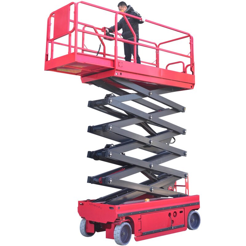 Scissor Lift Manufacturer - 10-12m Self Propelled Mobile Aerial Lift