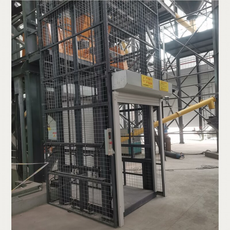 Freight Elevator Manufacturer - Warehouse Guide Rail Hydraulic Cargo Lift