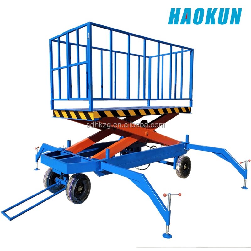 Scissor Lift Manufacturer - Small Aerial Electric Wheel Work Platform