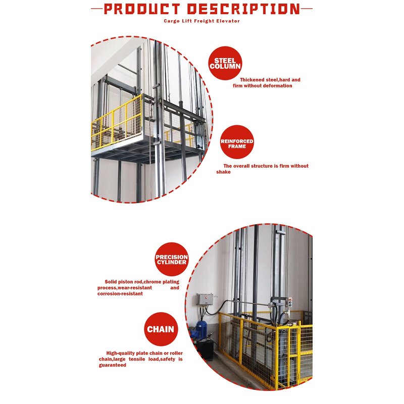 Cargo Elevator Manufacturer - Vertical Hydraulic Wall Mounted Goods Lift
