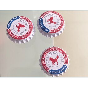 Beer Bottle Cap Sign Factory - OEM Decorative Metal 35cm Retro Round Shape Vintage Tin Signs Wall Art Metal Printing