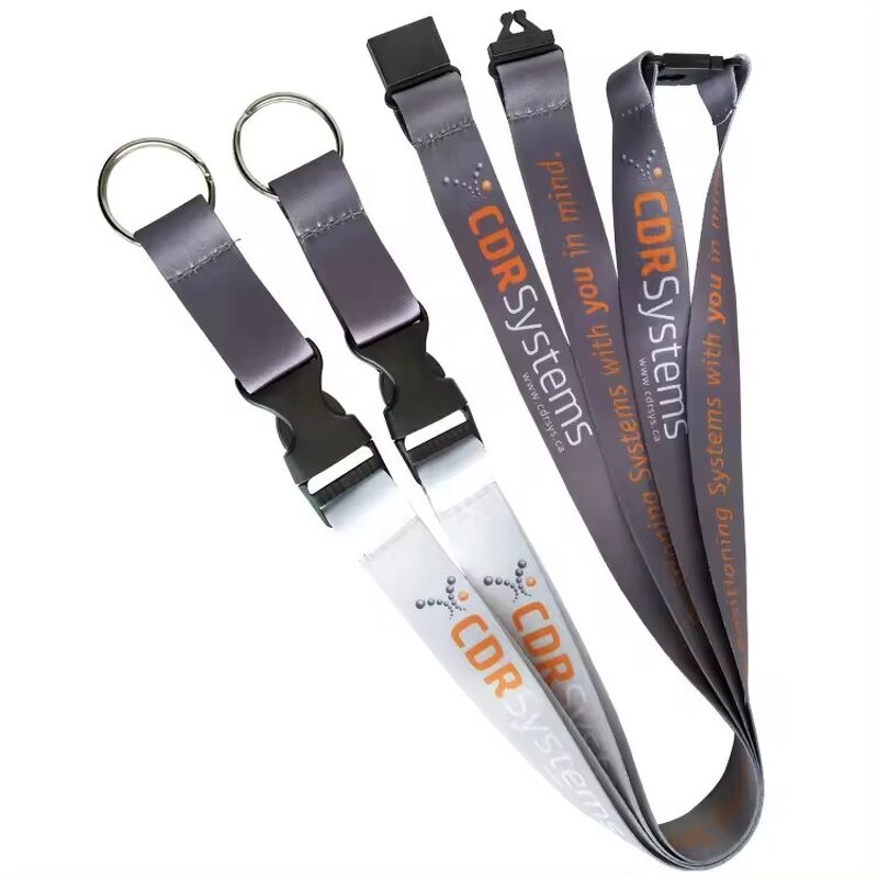 Custom Lanyards Factory - OEM High Quality Polyester Phone Printed Design Sublimation Woven Wrist