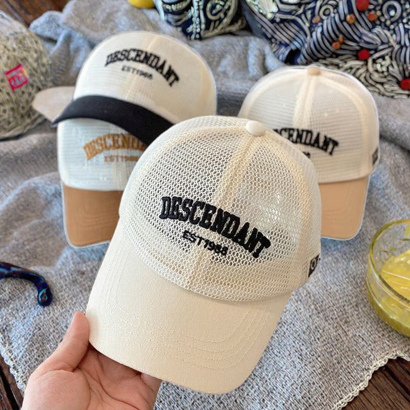 Kids Baseball Cap Factory - OEM Adjustable Peaked Letter Embroidered Mesh Sun Visor Summer Breathable for Baby