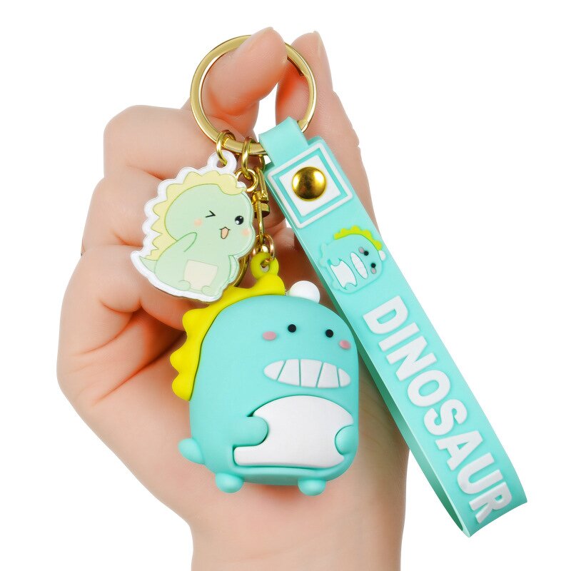 PVC Keychain Factory - OEM Wholesale Promotional Custom 3D Cute Hello Kitty Key Chain Big-Eared Dog Frog