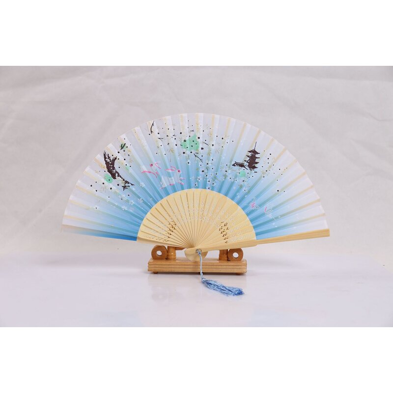Folding Fan Factory - OEM Eco Friendly Wedding Gifts Hand Silk Fans Custom Printed Folding Carved