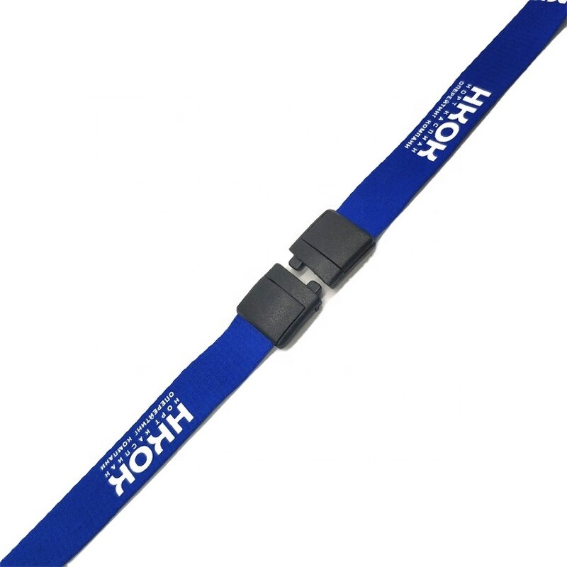 Retractable Lanyard Factory - OEM Hot Sale Blue Reels Key Chains Neck Band for Id Badge Holder