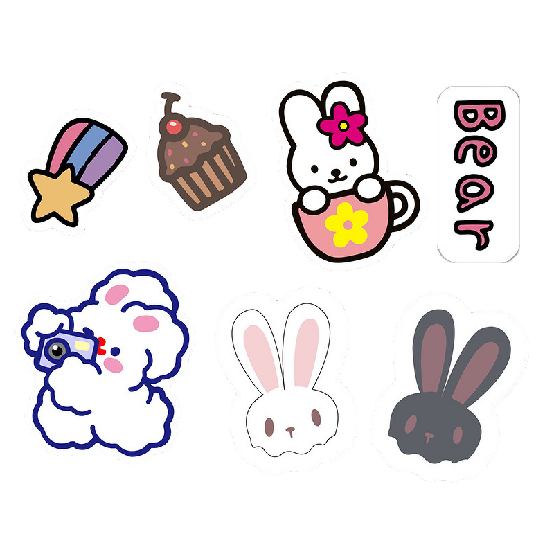 Lenticular Sticker Factory - OEM Custom Print Logo Die Cut Vinyl Packaging Labels Set Pack 100 Pcs